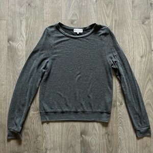 Wildfox Baggy Beach Jumper in Clean Black / Charcoal Grey Size M Made in USA